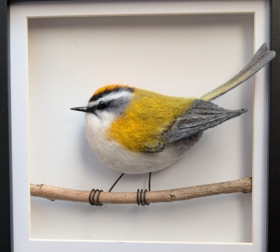 'Needle Felted Garden Birds ~ 'The Firecrest'  with Helen Hammond